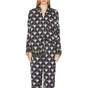 Show Me Your MuMu Black Martini Print Pajama Set